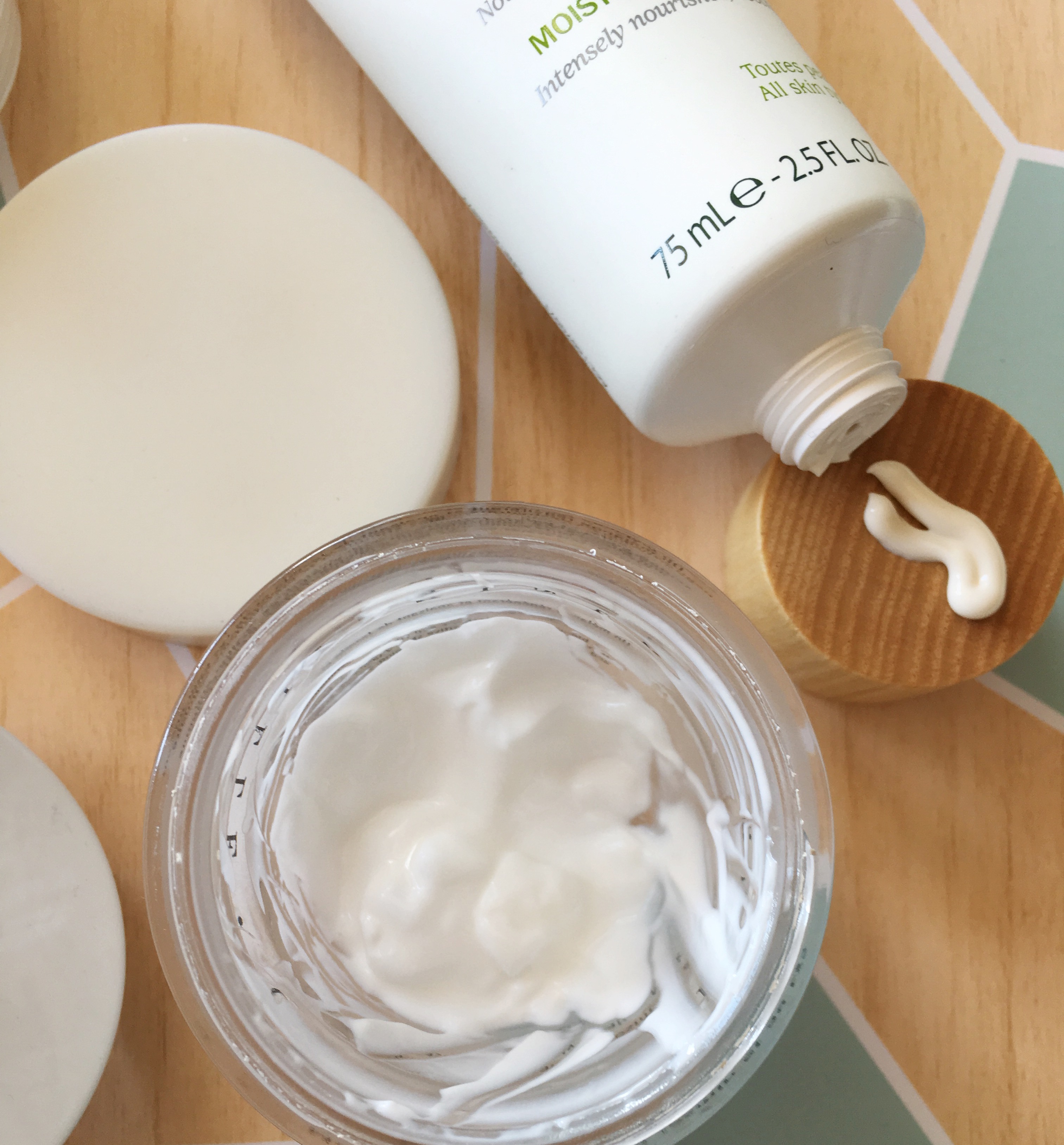 Chantecaille Jasmine and Lily Healing Mask | Caudalie Moisturizing Mask