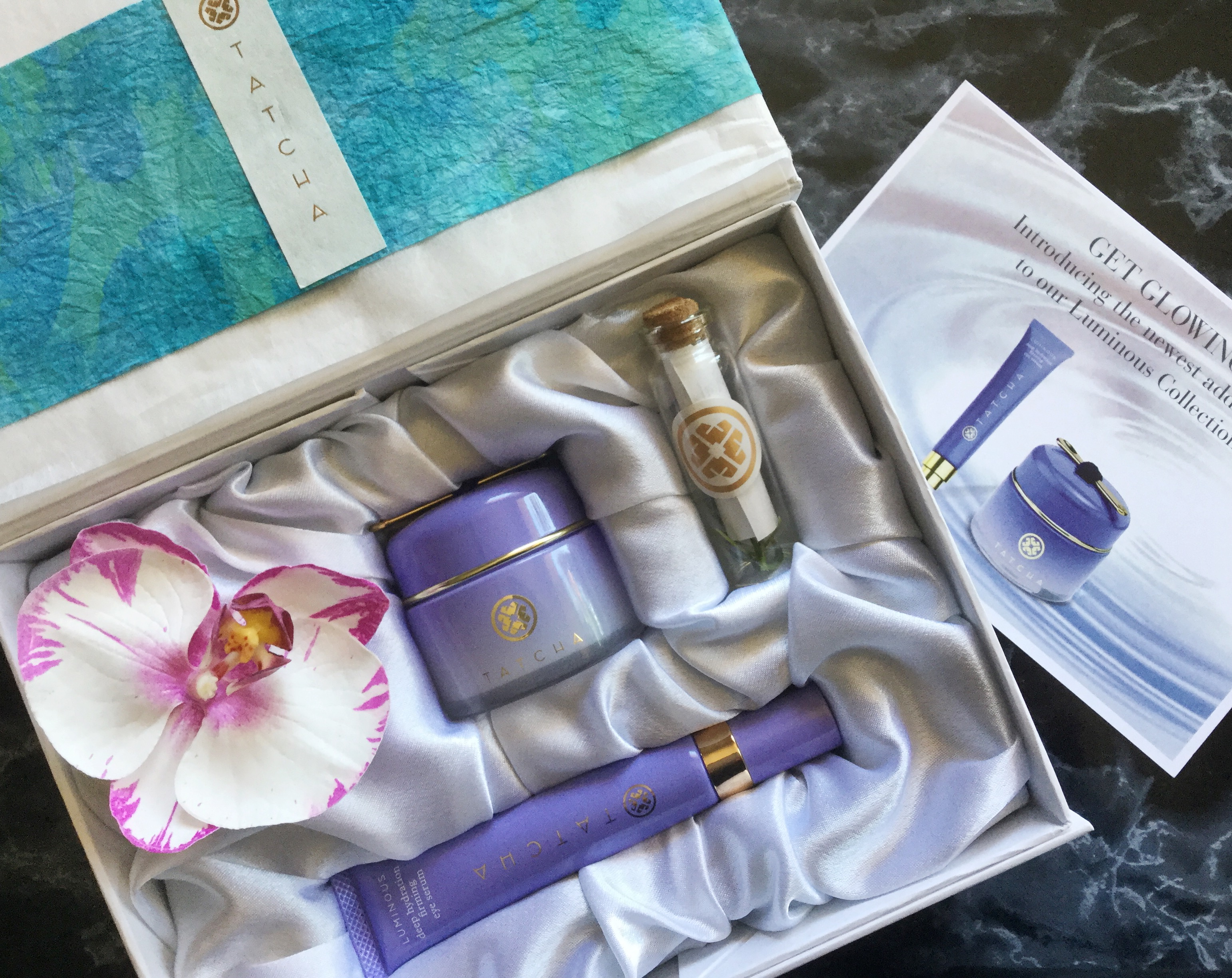 Tatcha Luminous Overnight Memory Serum Concentrate & Tatcha Luminous Deep Hydration Firming Eye Serum